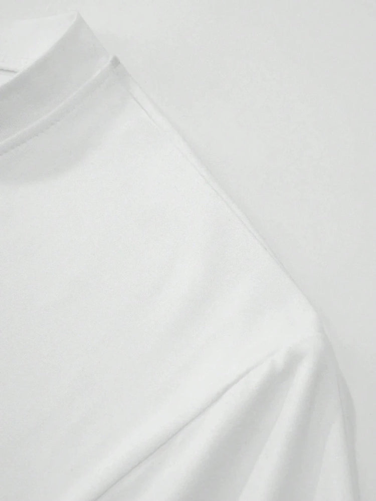 Men's Solid Color Casual Crew Neck Long Sleeve T-Shirt, Casual Comfortable Pure Cotton High-Quality Unisex Fitness T-Shirt PlatiNum