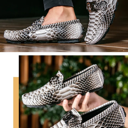 Mocassini in Pelle da Uomo 39-46, Scarpe Eleganti per Matrimoni e Feste, Calzature di Alta Qualità, Mocassini Slip-on di Lusso per Uomo