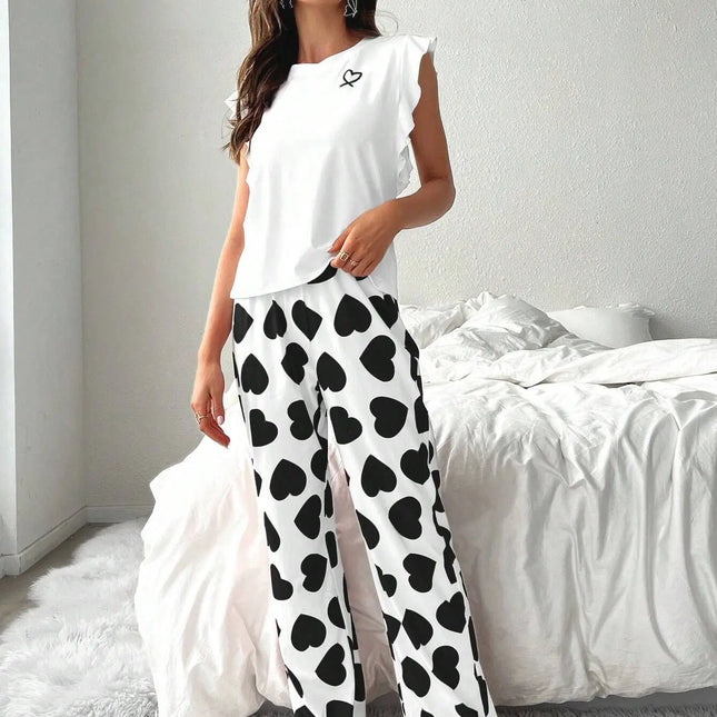 Pigiama estivo Set Pantaloni estivi da donna Set Pijama Pigiama da donna Indumenti da notte Donna che dorme Biancheria intima da notte sexy