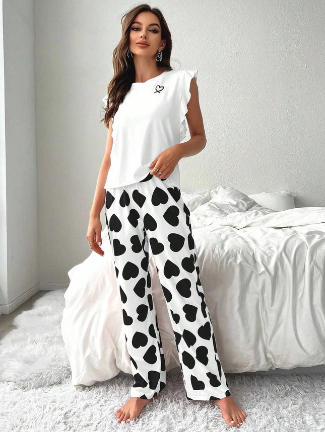 Pigiama estivo Set Pantaloni estivi da donna Set Pijama Pigiama da donna Indumenti da notte Donna che dorme Biancheria intima da notte sexy