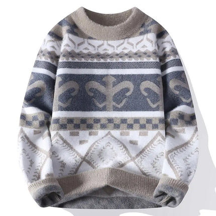 Winter Sweaters for male men thick O-neck sweater men Student youth sweaters autumn Men's wool Casual Knitwear Pullover