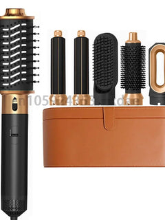 6 in 1 Hair Dryer One-step Hot Air Comb Set Professional Air styling Curling Iron Hair Straightener Styling Tool Hair Dryer