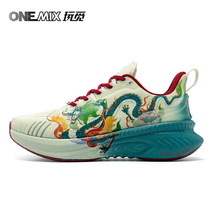 Onemix Original Designers Chinese Style Running Shoes for Men Luxury Women Shoes Breathable Sports Shoes Male Outdoor Sneaker PlatiNum