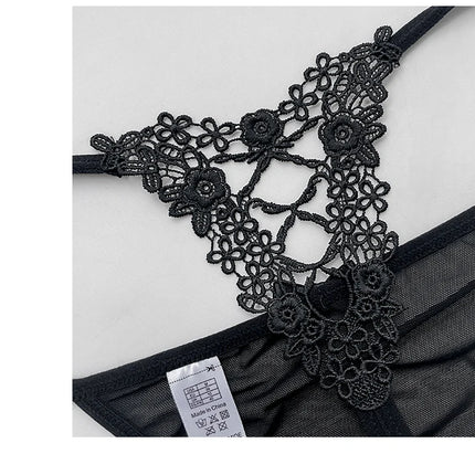 Sexy Girls G String Lace Thong Panties Women Briefs Hollow Out Transparent Thin Underwear Female Low Waist Lingerie Size S-XL