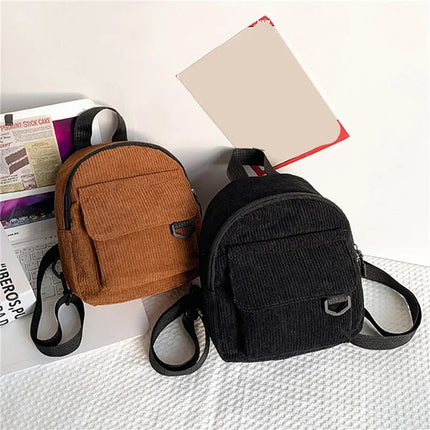 Mini Backpack Square Bag Korean Version Fashionable Sweet Shoulder Bag Female's Schoolbag Stylish  Simple Crossbody Bag Casual PlatiNum