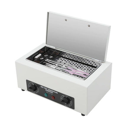 Metal Cleaning Machine High Temperature Sterilizer 300W 2L 122-428℉ Timer Dry Heat Stainless Steel for Nail Salon Clinic Lab Can Be Used In Clinics Hair Stores Nail Salons Beauty Salons Laboratories Etc