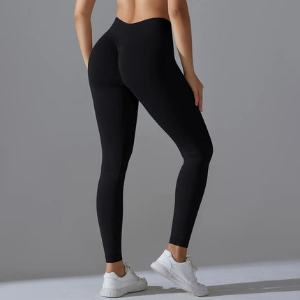 Fitness Sports Leggings Women's High Waist Seamless Yoga Legging Scrunch Butt Breathable Push Up Sports Pants Women Gym Tights PlatiNum