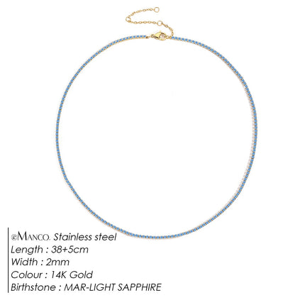 eManco Fashion Crystal High Quality Stainless Steel Gold Plated Necklace Ladies Charming Accessories Gifts Wholesale PlatiNum