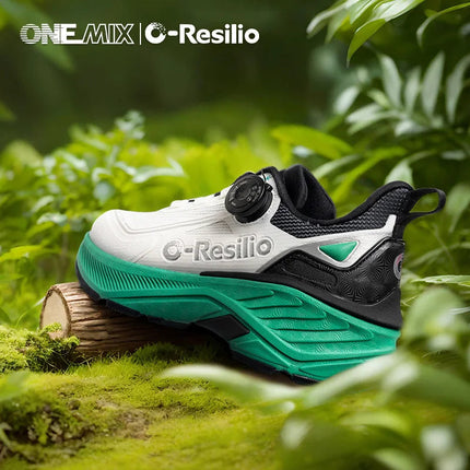 ONEMIX Sneakers da corsa per esterni Scarpe da trail elastiche da uomo Sneakers da donna leggere e traspiranti Coppia scarpe casual impermeabili PlatiNum