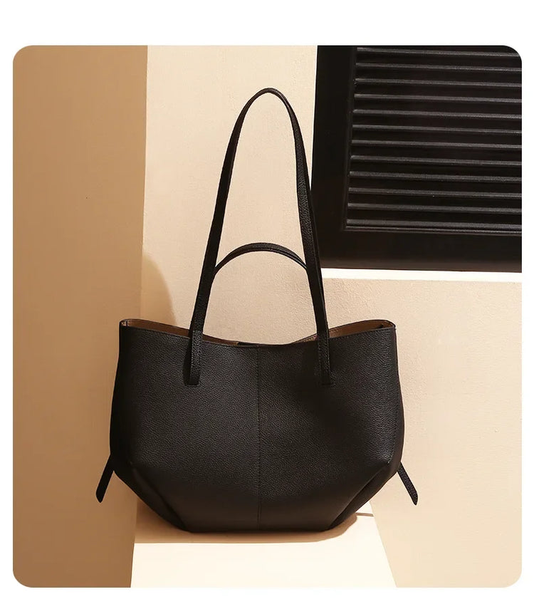 2026 Borse a Mano in Vera Pelle di Prima Qualità per Donna, Borsa a Spalla Grande di Alta Qualità, Borse da Viaggio, Borsa da Viaggio alla Moda per Donna, Marrone