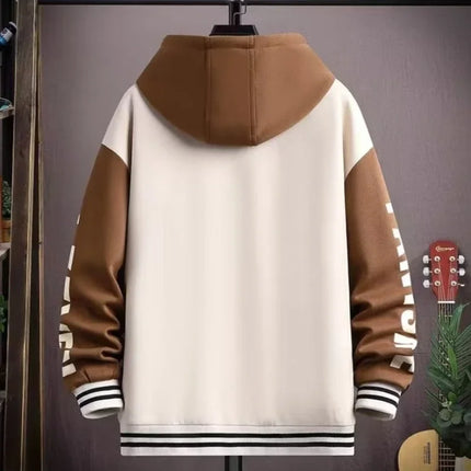 S-6XL Men's Hooded Pockets Cargo Jacket Men's Clothing Spring Autumn Japanese Fashion Loose Male Coat Hooded Baseball Jersey New