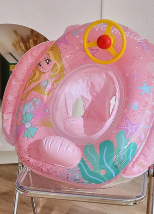 Rooxin Flamingo Nuoto Cerchio Bambino Infantile Galleggiante Piscina Anello di Nuoto Con Parasole Sedile Galleggiante Estate Spiaggia Piscina Festa Giocattoli