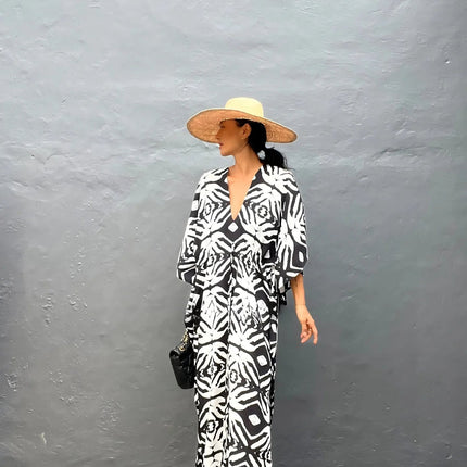 Abiti caftano da donna con scollo a V, costume da bagno estivo, copricostume caftano, abiti da spiaggia maxi taglie forti platinumshop