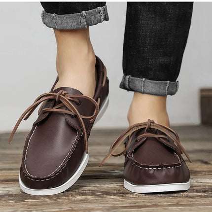Moda uomo scarpe da barca scarpe da ponte Casual in pelle 2023 mocassini primavera autunno Designer di marca di lusso antiscivolo vendita calda