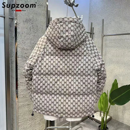 Supzoom New Arrival Top Fashion Logo Male Popular Clothes Thickened Handsome Warm Collar Casual  Winter Down Jackets Men