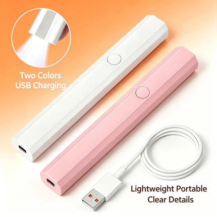 Cordless Gel Nail Lamp Rechargeable Long Battery Life For Hours Of Continuous Manicure Use
