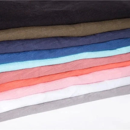 2025 New Brand Quality 100% Cotton Men's V-Neck T-Shirt Fashion Design Slim Fit Men's T-Shirt Top Tees Short Sleeve Men T Shirt