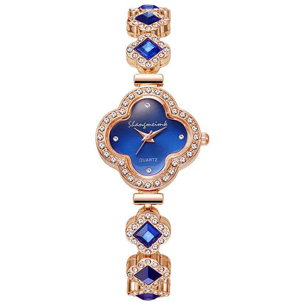 LByzHan Orologio da donna vintage con diamanti e piccolo polso verde senza scatola platinumshop