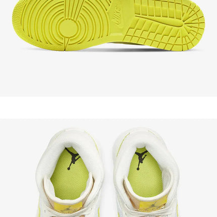 Scarpe da basket medie Nike originali Air Jordan 1 Mid AJ1 Lakers DB2822-107 platinumshop