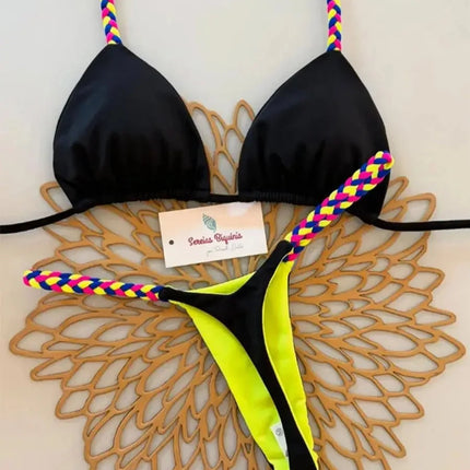 Micro Bikini 2026 Costume da bagno donna Nuovo costume da bagno sexy Halter Bikini Set brasiliano Biquini Perizoma femminile Beachwear Party Wear platinumshop