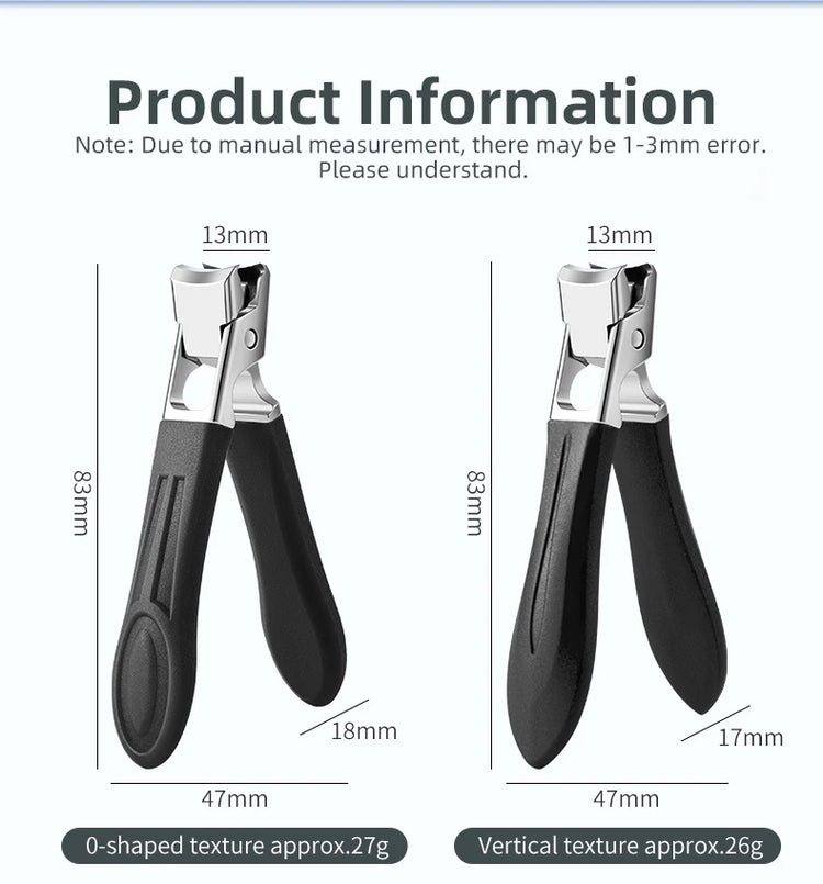 1pcs Clipper For Thick Nails Heavy-Duty Large Jaw Opening Manicure Tools Unisex For Fingernails Toenails Senior Citizen Friendly