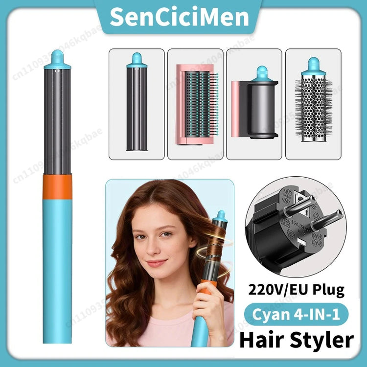 Sencicimen 6 IN 1 Multi Hair Styler Dryer Brush Negative Ion Air Styler for Auto-Wrap Curling Hair Styling Tools Hair Dryer Set