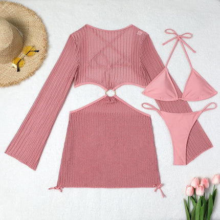 2026 Bikini sexy Costumi da bagno femminili Costumi da bagno a tre pezzi da donna Costumi da bagno da spiaggia Costumi da bagno Bikini brasiliano Set Bagnante da piscina platinumshop
