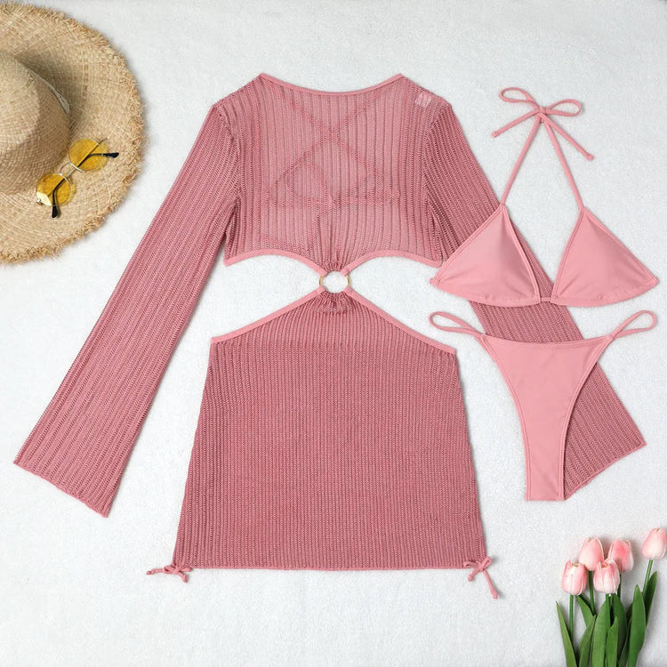 2026 Bikini sexy Costumi da bagno femminili Costumi da bagno a tre pezzi da donna Costumi da bagno da spiaggia Costumi da bagno Bikini brasiliano Set Bagnante da piscina platinumshop