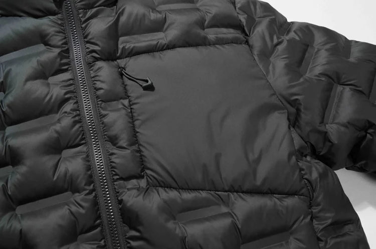 Graphene Self-heating Puffer Jacket Men Solid Windproof Pleated Padded Jackets Brand Classical Warm Winter Down Coat Male Parkas