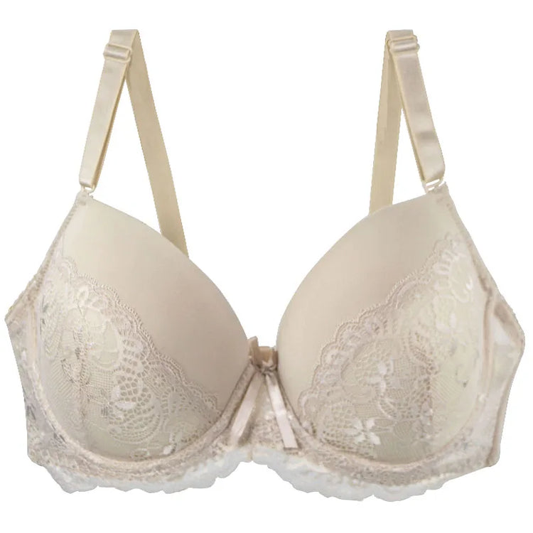 2024 New Sexy Lace Bow Bras For Women Push Up 34/75 36/80 38/85 40/90 42/95 44/100 BCDE Cup Undrwear Plus Size Linger