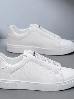 Men's Leather Casual Shoes Versatile Comfortable Breathable Outdoor Sports Board Sneakers
