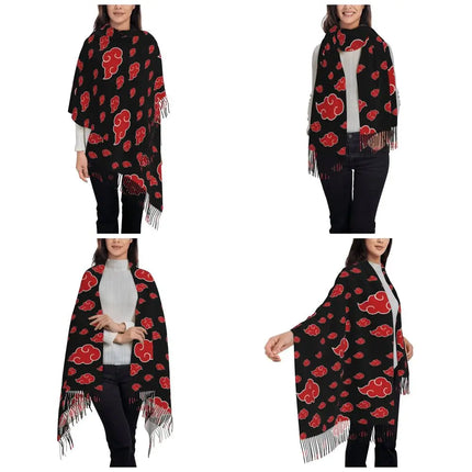 Neji Cloud Japanese Anime Shawl Wraps Women Winter Long Soft Scarf Pashmina Tassel Scarves