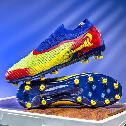 Nuovi Scarpini da Calcio per Uomo, Scarpe Sportive da Esterno per Ragazzi, Tacchetti Lunghi Antiscivolo Traspiranti, Scarpe da Calcio per Allenamento e Partite, Comode per Adulti