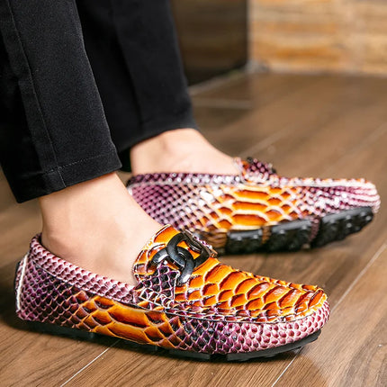Mocassini in Pelle da Uomo 39-46, Scarpe Eleganti per Matrimoni e Feste, Calzature di Alta Qualità, Mocassini Slip-on di Lusso per Uomo