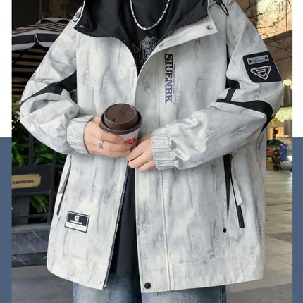 Fashion 2026 Spring Autumn Men's Casual Hooded Jackets Streetwear Windproof Coats Youth Outdoor Plus Size 4XL Hoody Top Clothing