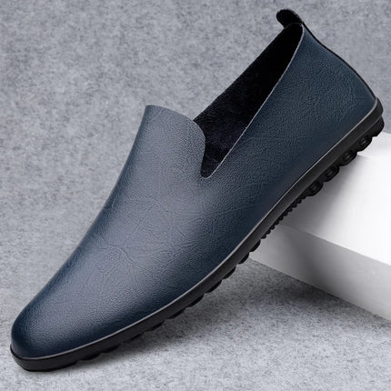 Scarpe da uomo in vera pelle Casual formali mocassini da uomo mocassini estate italiana traspirante Slip on scarpe da barca maschili Over Size 50 51