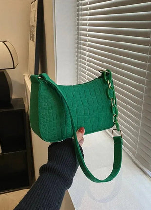 Lady Felt Armpit Design Luxury Tote Released Fashion Ladies Handbag Under Crescent Small Square Bag Lady Felt Armpit Design Luxu PlatiNum