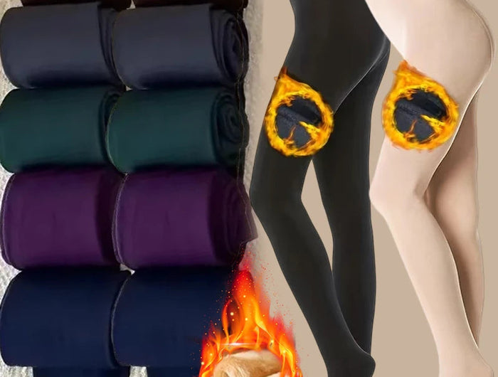 Women Winter Solid Color Leggings Warm High Waist Tights Velvet Sock Thickened Velvet Leggings Slim Skin Black Stockings PlatiNum