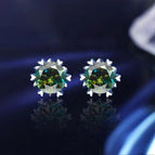 Snowflakes Green / 0.5ct Moissanite