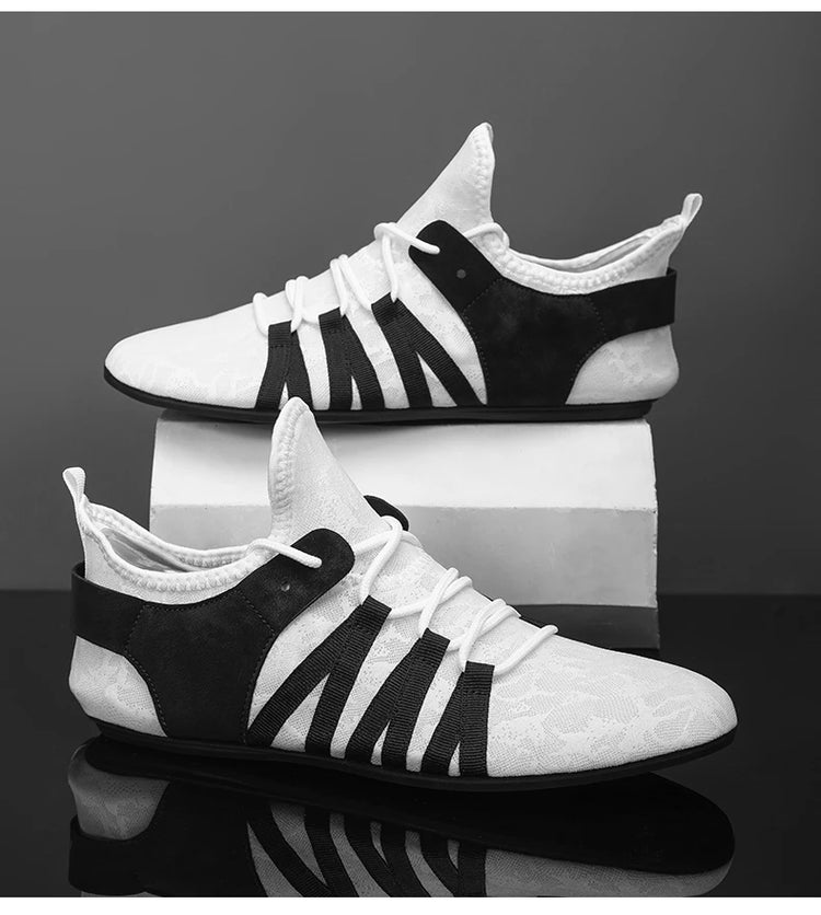 YRZL Mocassini in rete da uomo Mocassini da guida Fondo sottile Scarpe basse da passeggio Mocassini casual antiscivolo traspiranti Scarpe da uomo estive