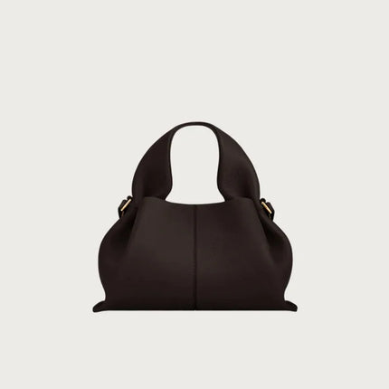 Borsa tote classica in tinta unita da donna, comoda ed elegante, stile vintage