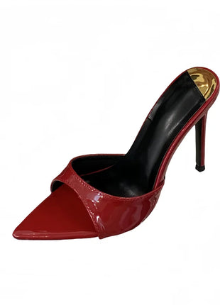 Hlieny 2026 Mode d'été Talons aiguilles Femmes Pantoufles pointues Banquet Robe Sandales Fête Mariage Mules Présentations de fabricants de jeux Chaussures
