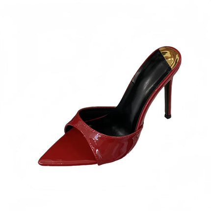 Hlieny 2026 Summer Fashion Stiletto Heels Women's Pointed Slippers Banquet Dress Sandals Party Wedding Mule Presentations Game Manufacturers Shoes
