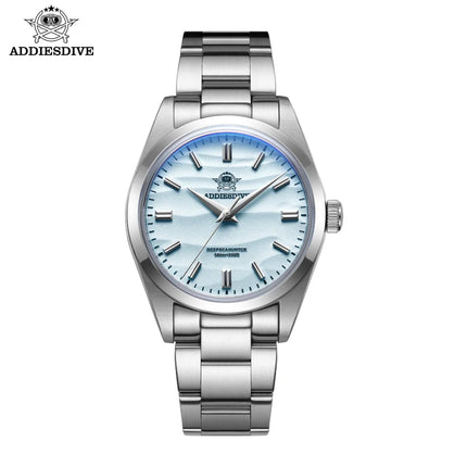 ADDIESDIVE 2030 36mm Men's Fashion Watch 10Bar Diver Bubble Mirror Glass 316L Stainless Steel Quartz Watches Relogio Masculino
