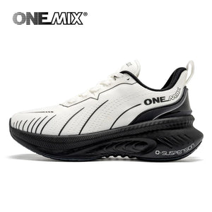 ONEMIX Nuove scarpe da corsa ammortizzanti per uomo Runner pesanti adatti Stringate Sport Donna Scarpe da ginnastica da uomo atletiche all'aperto antiscivolo
