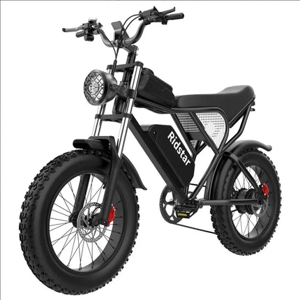 Ridstar Q20 Pro Ebike, doppio motore 2000 W, due batterie 40 Ah, velocità massima 60 KM/H, chilometraggio massimo 120 km in modalità PAS, bici spessa 20 * 4,0