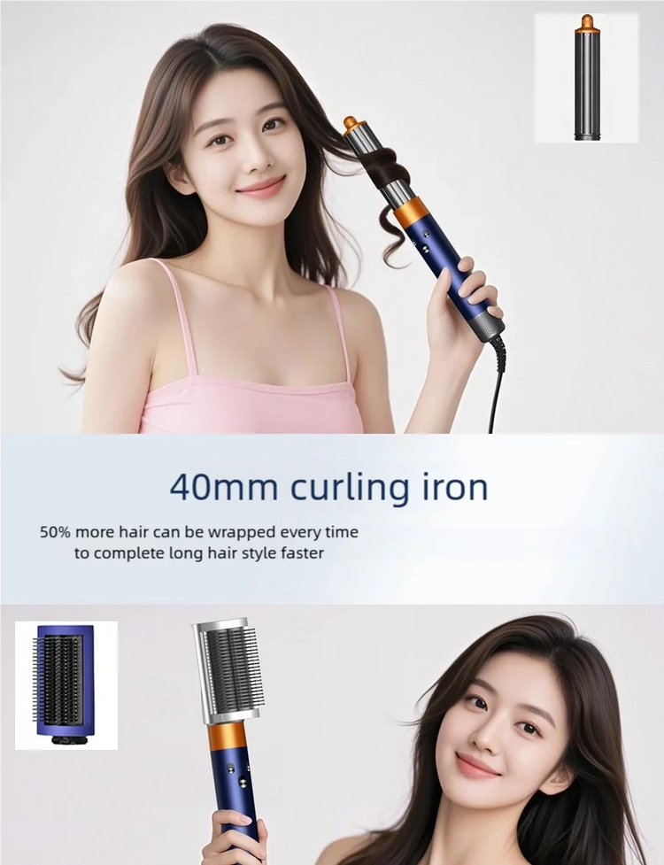 7-in-1 Multifunctional Hair Dryer 110,000 RPM High-Speed Hair Care Negative Ion Hair Dryer Quick Drying, Automatic Curling Set