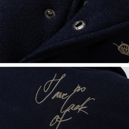 Man Baseball Jacket Winter Letter Embroidery Varsity Jacket Women American Vintage Coat Warm Fashion Hip Hop Original Original