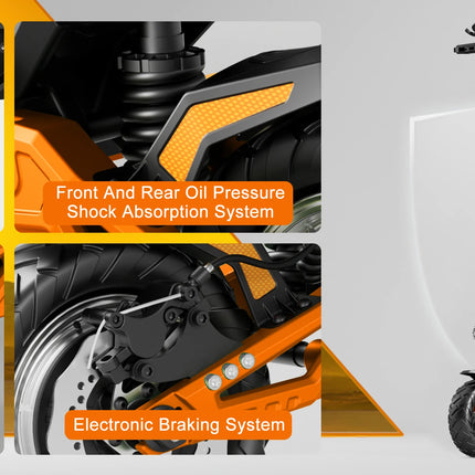 DECE DES20 Scooter elettrico per adulti 1200W Motore E-Scooter 48V13AH Batteria 10 pollici Pneumatico City Escooter