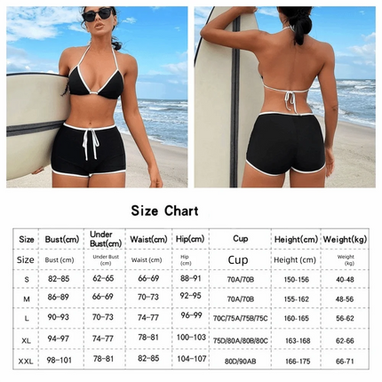 Nuovo Bikini da Donna Europeo e Americano, Design alla Moda, Stile Sexy, Costume da Bagno Due Pezzi, Set Trendy, Abbigliamento da Spiaggia PlatiNum